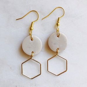 Hand made resin earrings